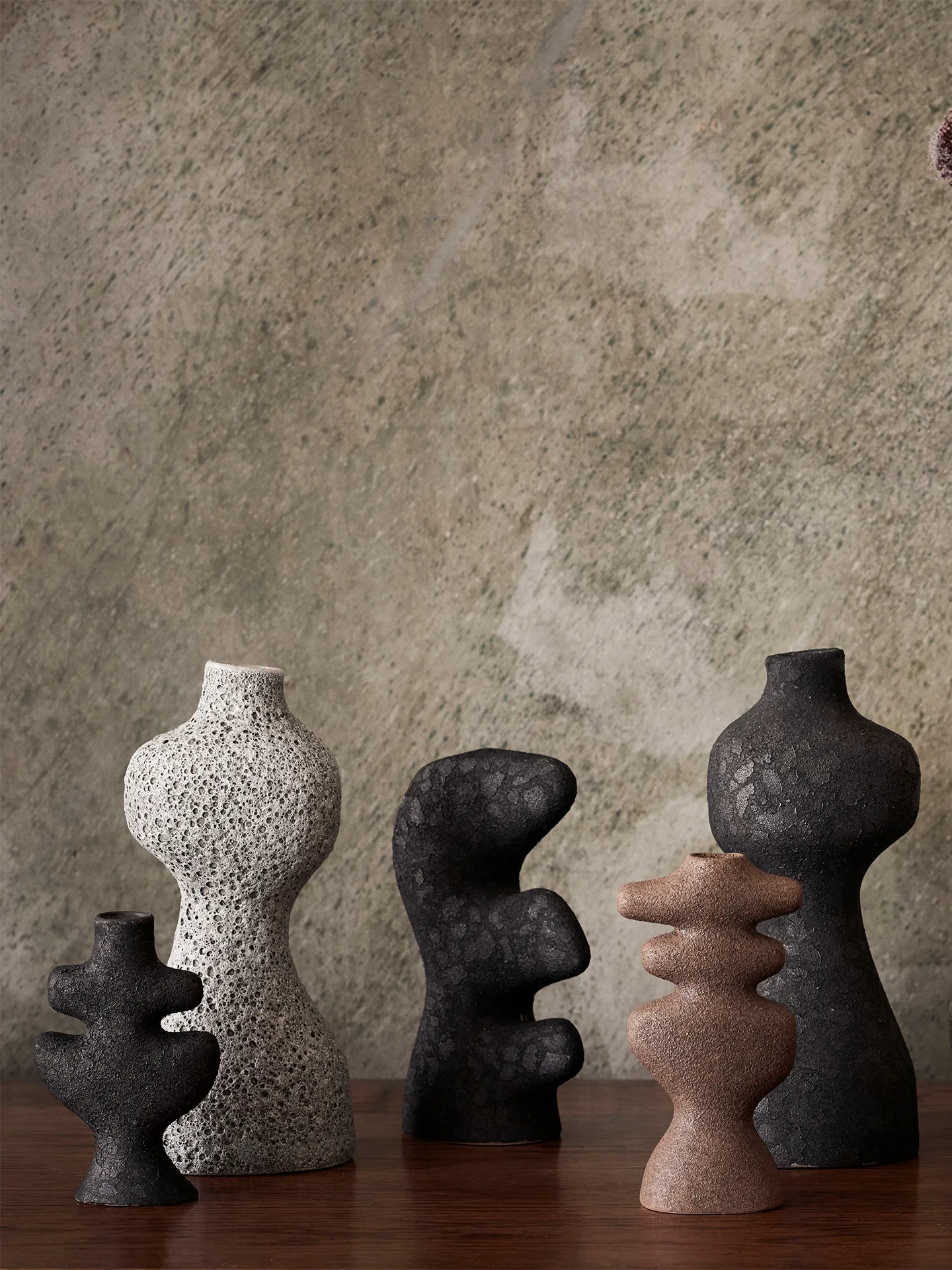 Yara vase medium, Grey Pumice Ferm Living