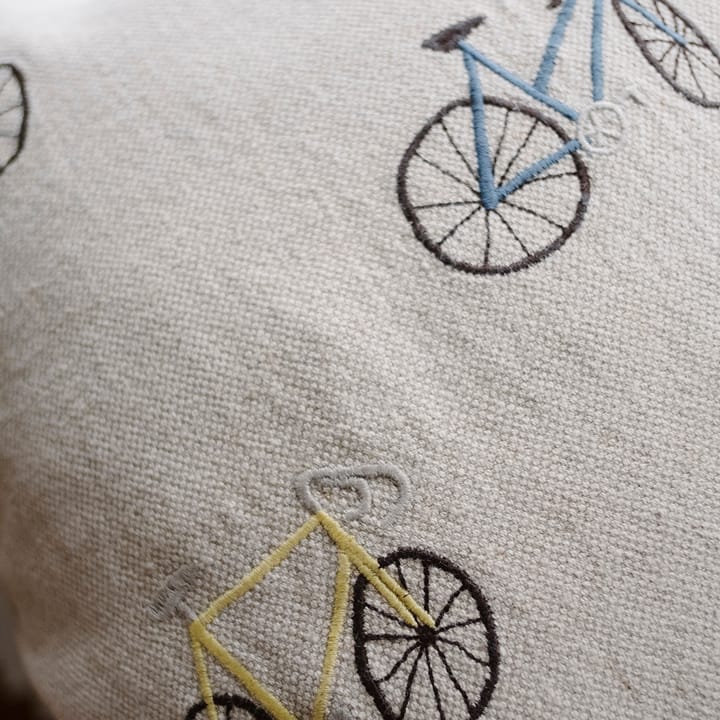 Bicycles cushion cover 48x48 cm, beige Fine Little Day