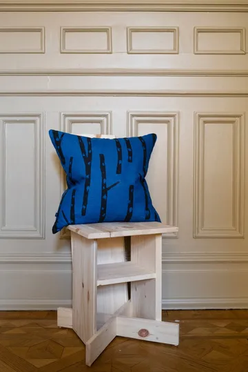 Birch cushion cover 48x48 cm - Blue-black - Fine Little Day