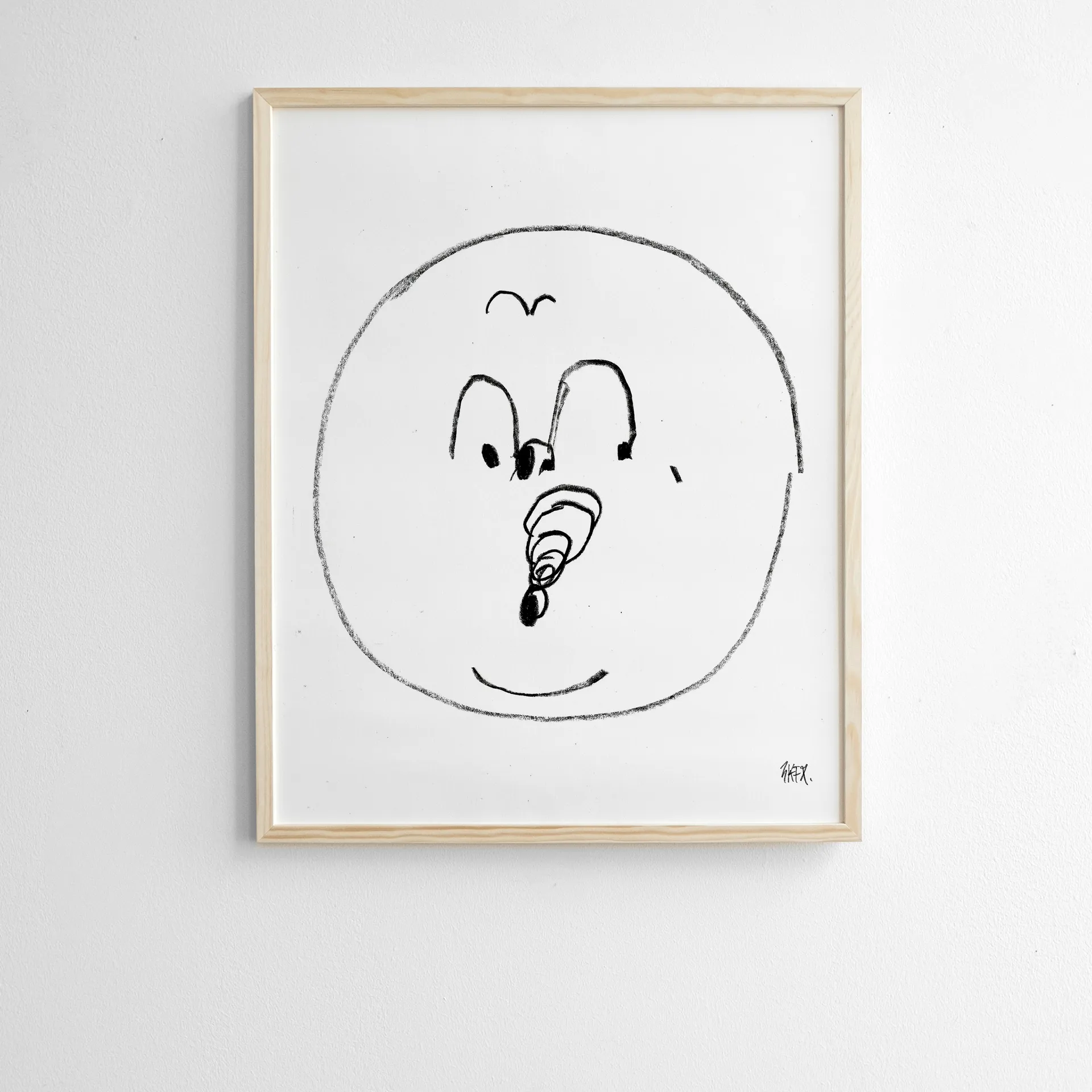 Bubbles poster 40x50 cm, black and white Fine Little Day