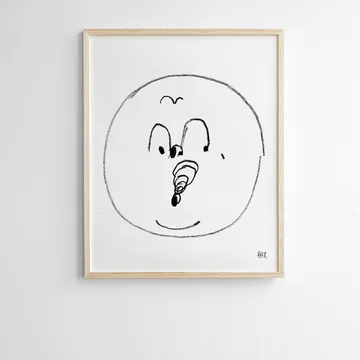 Bubbles poster 40x50 cm - black and white - Fine Little Day
