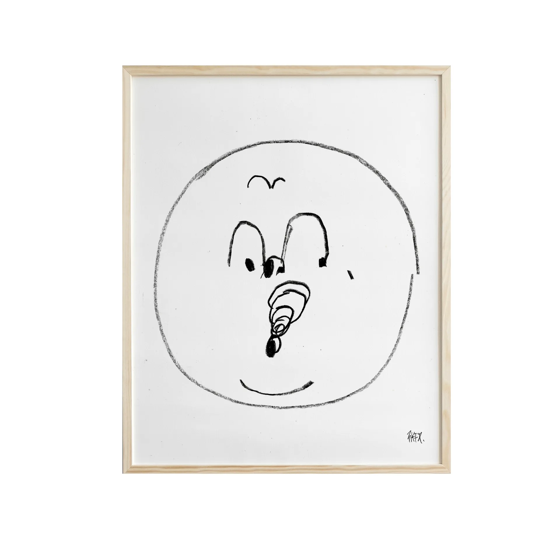 Bubbles poster 40x50 cm, black and white Fine Little Day