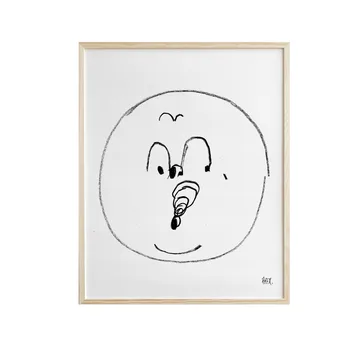 Bubbles poster 40x50 cm - black and white - Fine Little Day