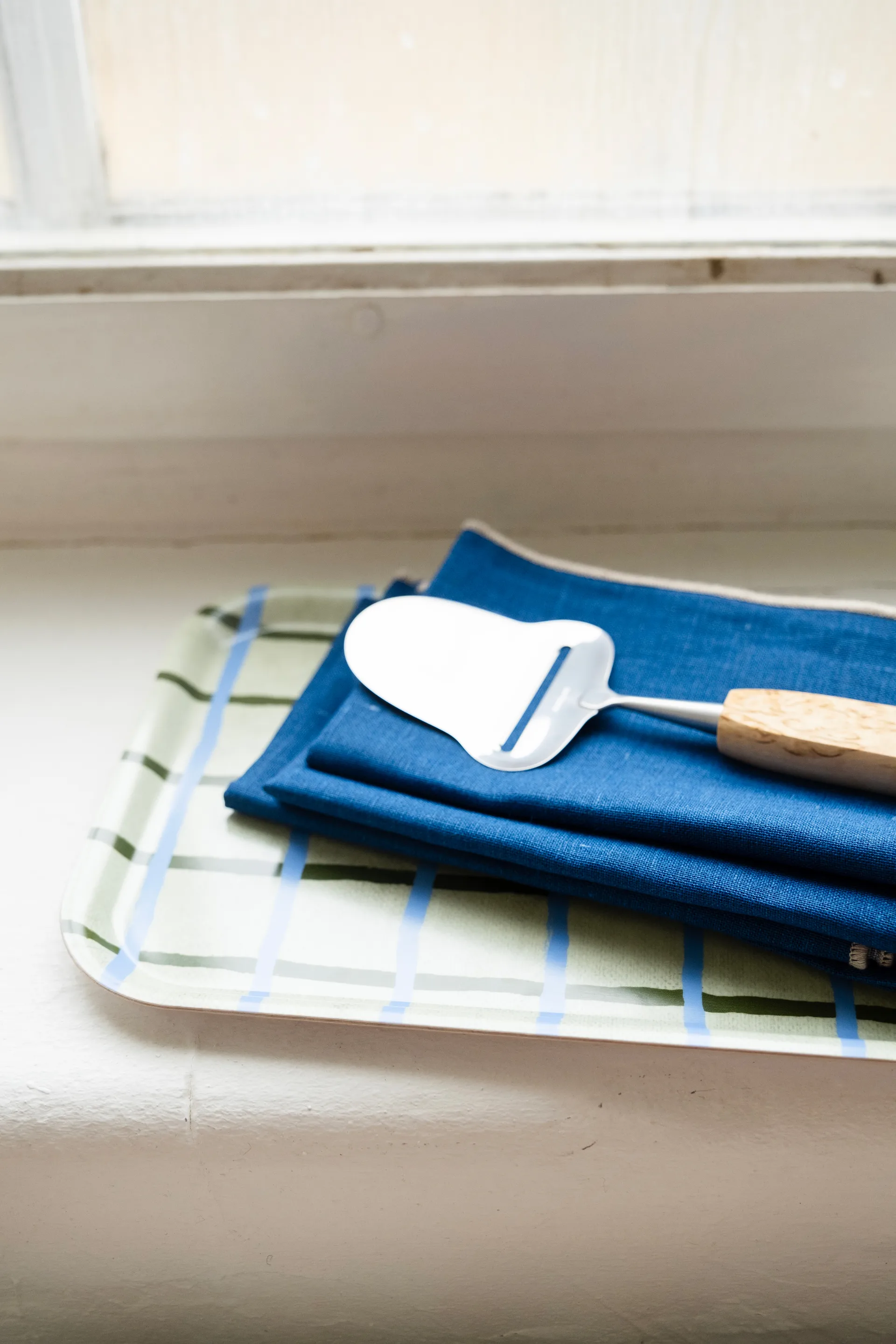 Checkered tray 20x27 cm, Pistachio Fine Little Day