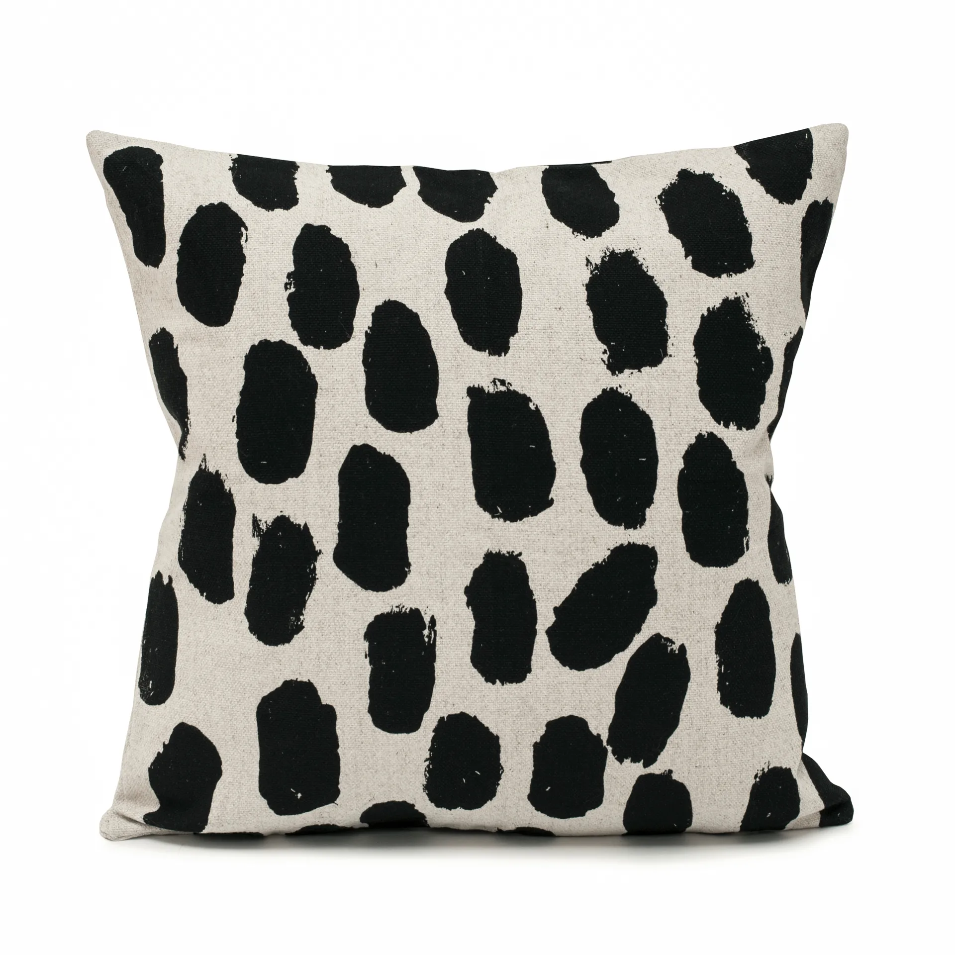 Dots cushion cover 48x48 cm, beige-black Fine Little Day