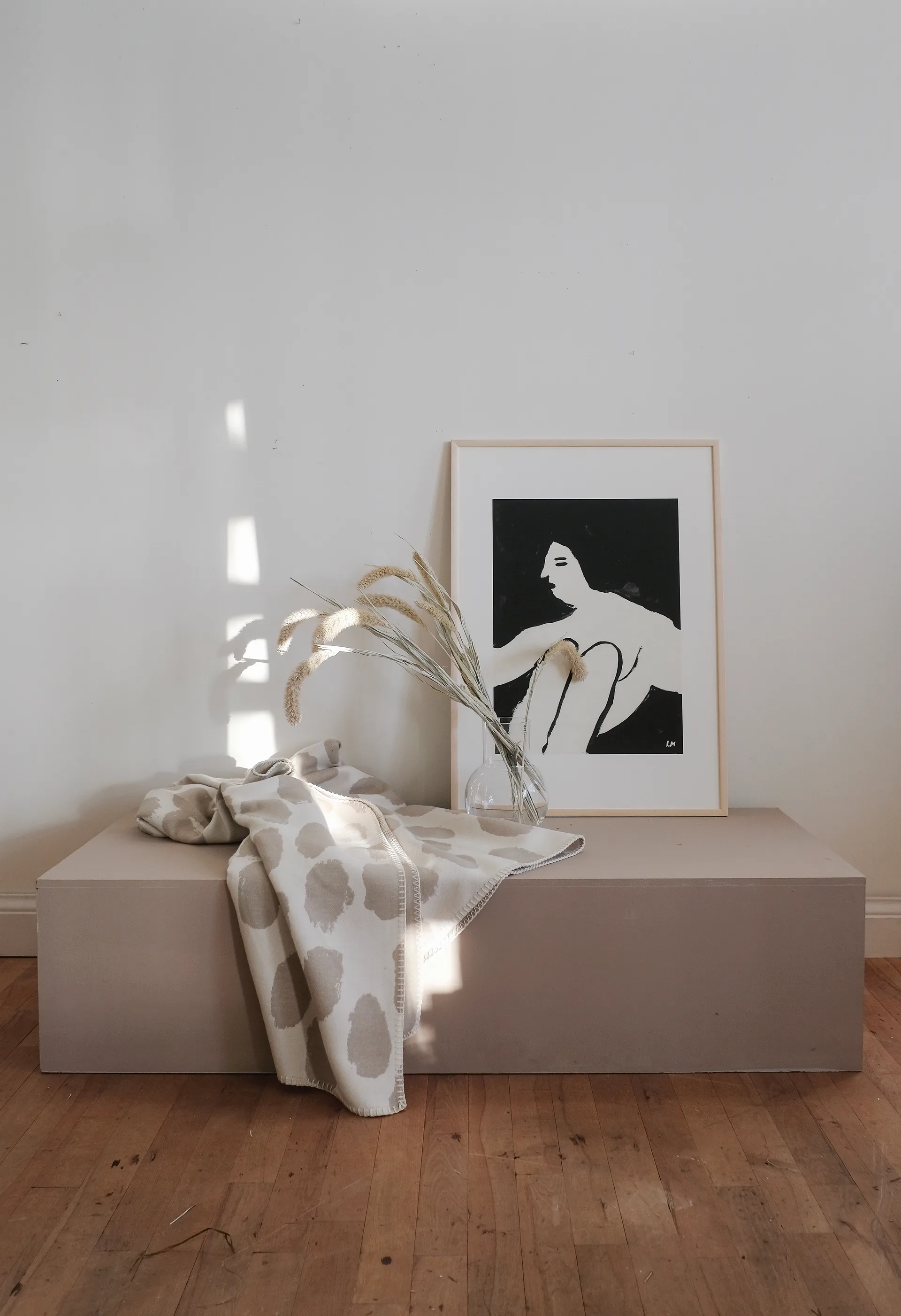 Dots throw 140x180 cm, Beige Fine Little Day