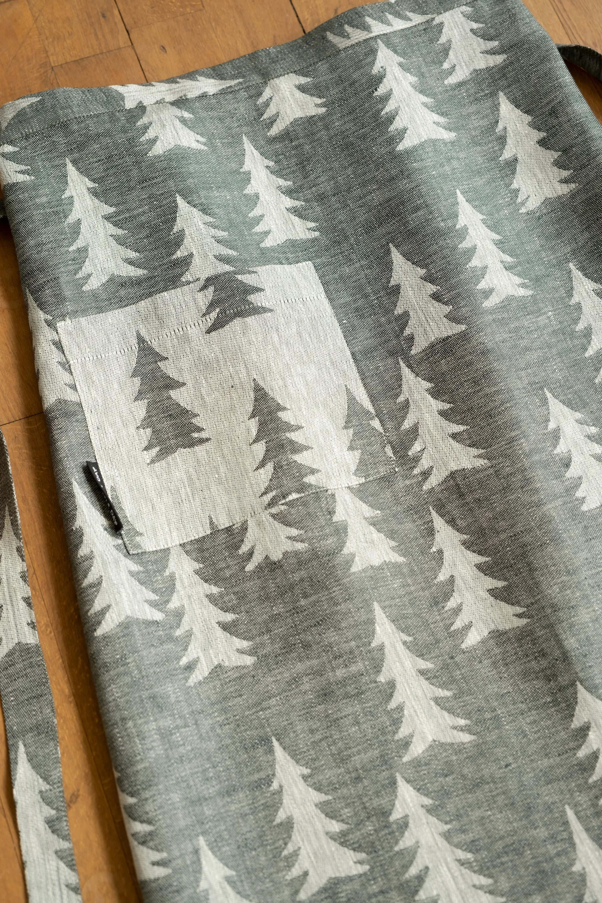 Gran apron, Green-white Fine Little Day