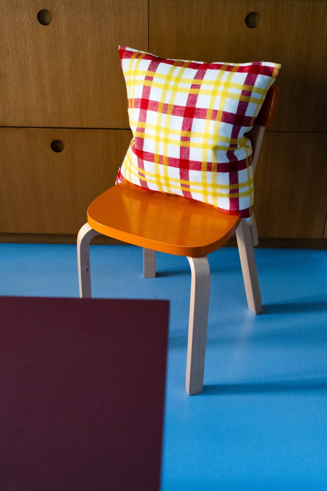 Grid cushion cover, Yellow, 45x45 cm Fine Little Day