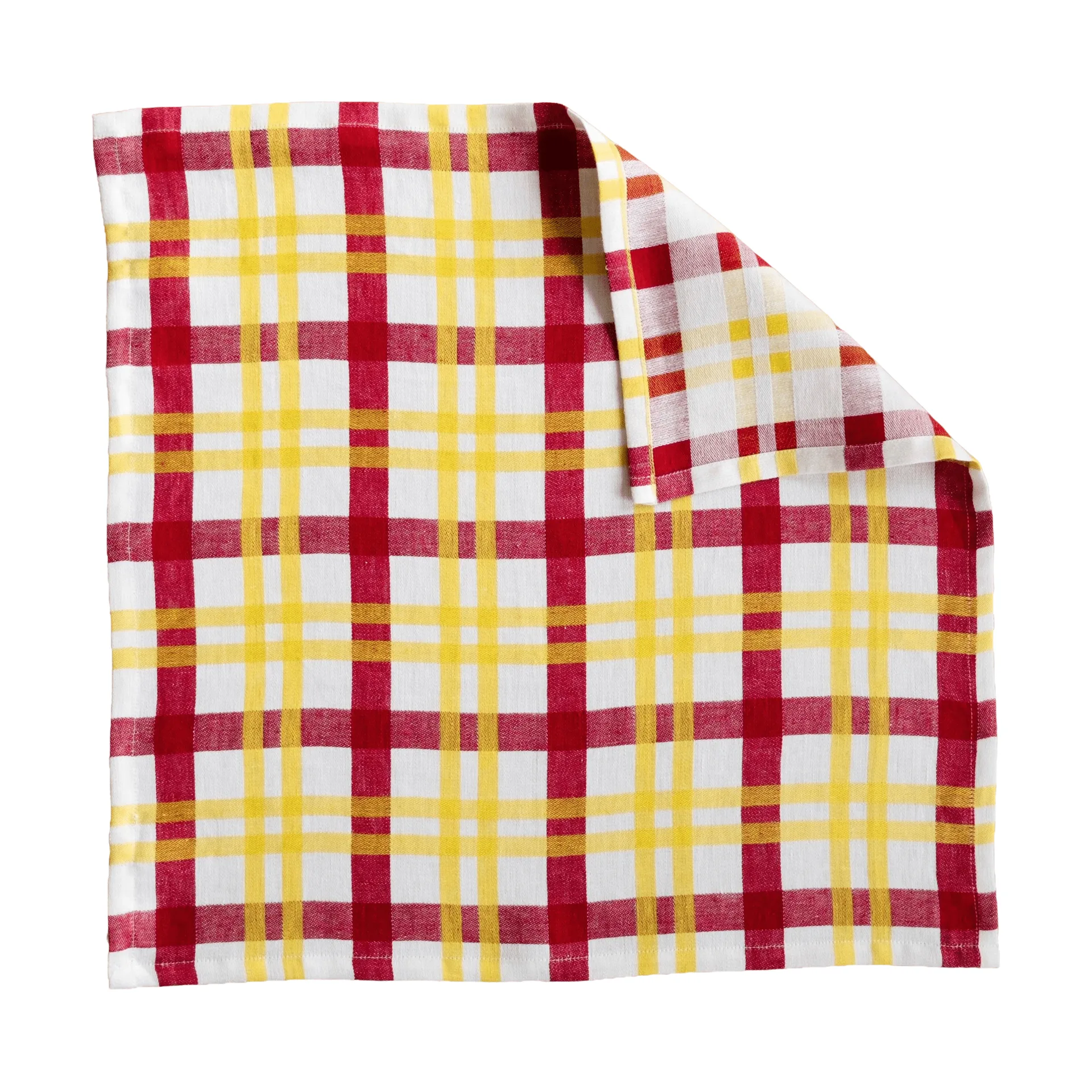 Grid kitchen towel, Yellow, 58x58 cm Fine Little Day