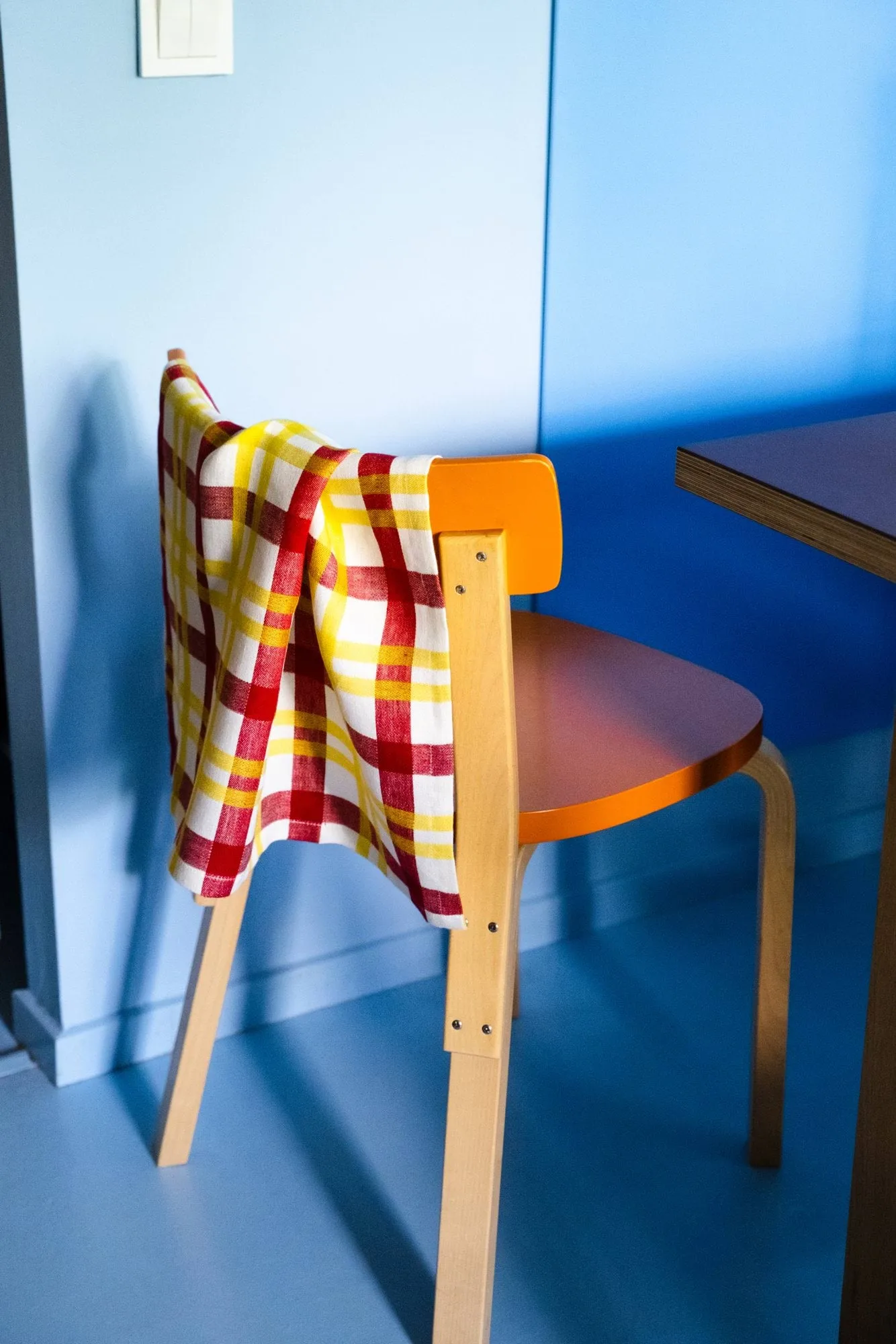 Grid kitchen towel, Yellow, 58x58 cm Fine Little Day