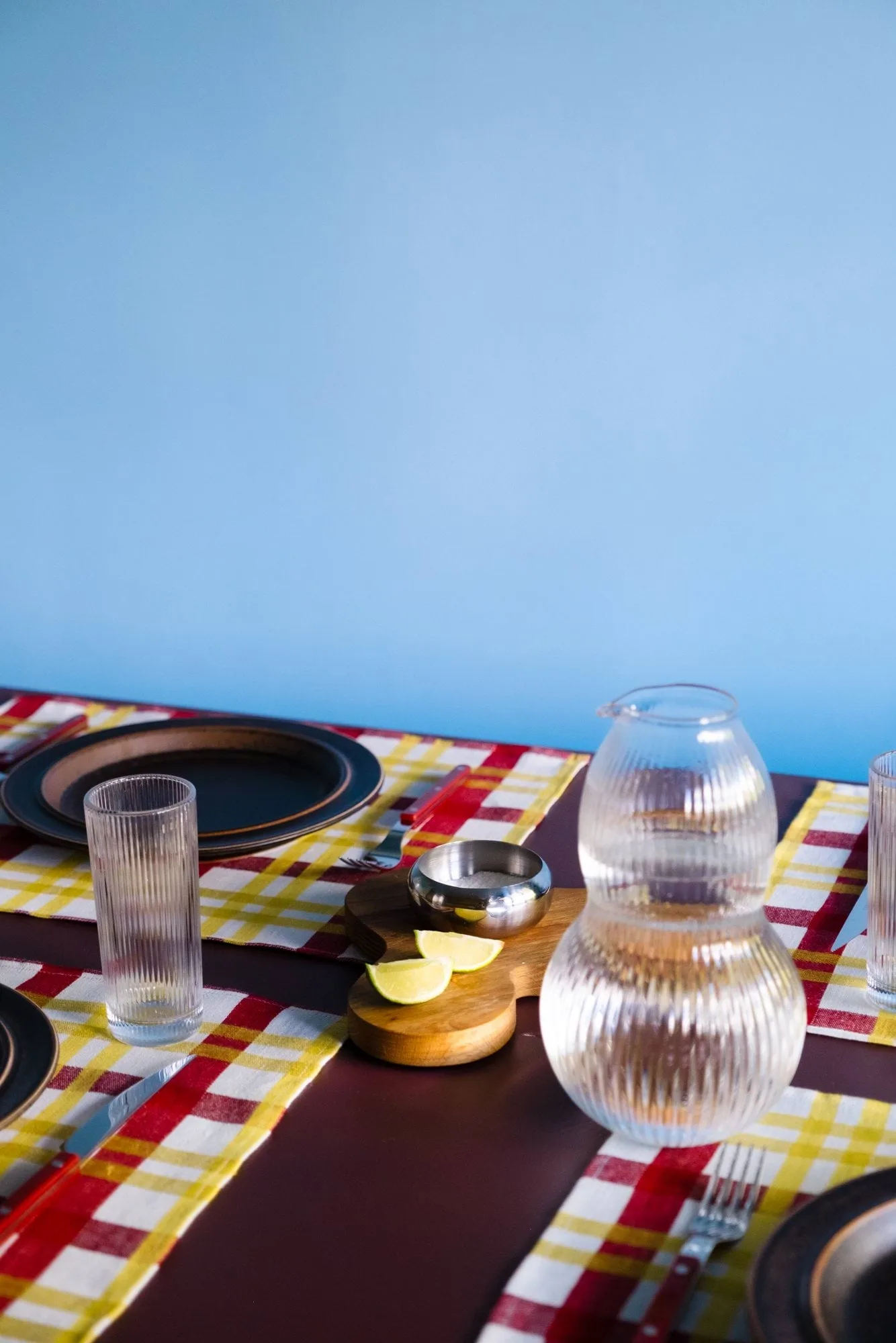 Grid placemat, Yellow, 37x47 cm Fine Little Day