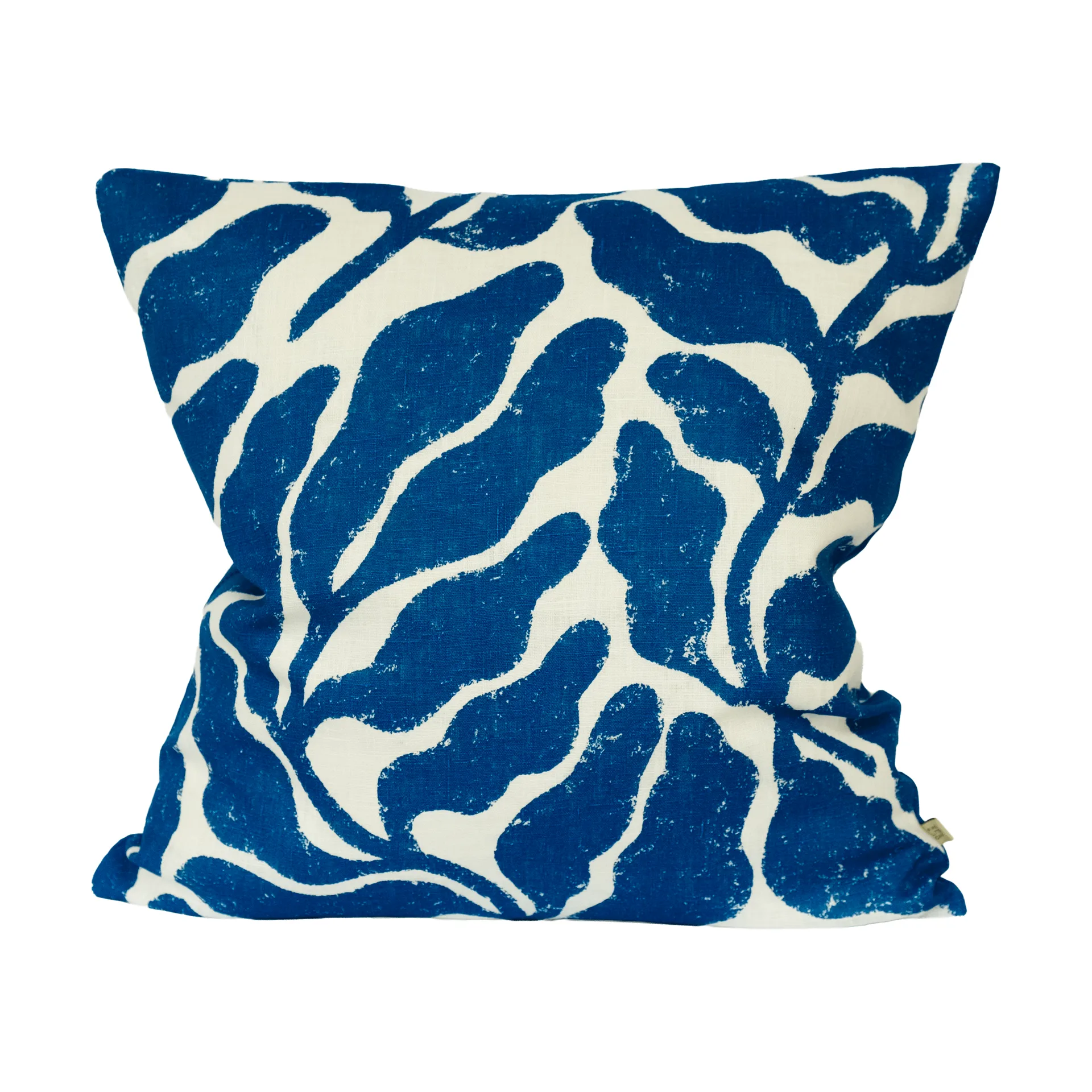 Leaves cushion cover 48x48 cm, White-blue Fine Little Day