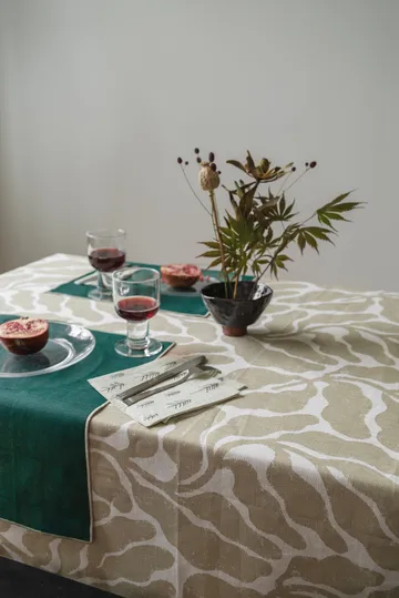 Leaves tablecloth - Sand, 149x250 cm - Fine Little Day