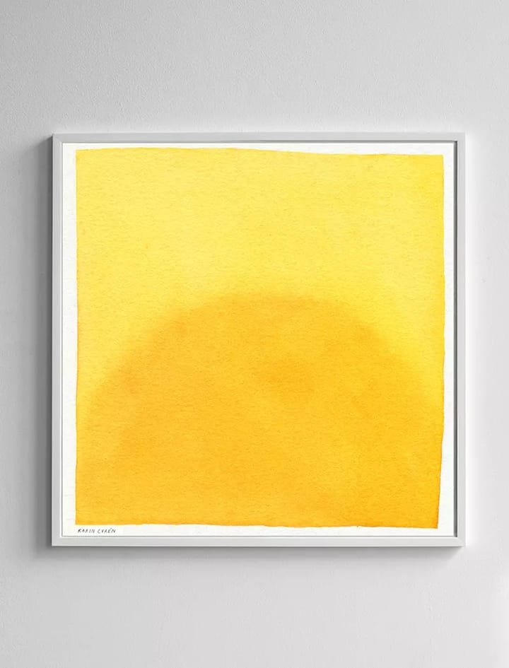 Morning poster 70x70 cm - Yellow - Fine Little Day