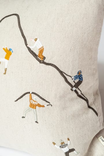 Mountain climbers pillowcase 48x48 cm - Natural - Fine Little Day