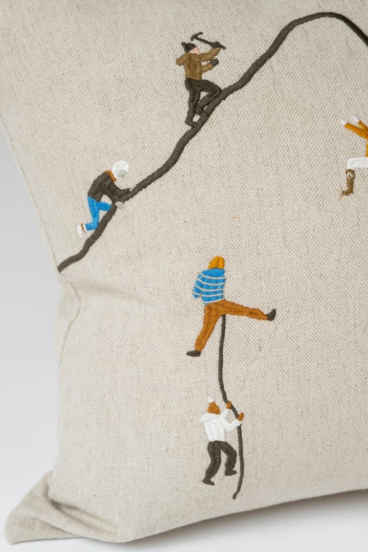 Mountain climbers pillowcase 48x48 cm, Natural Fine Little Day