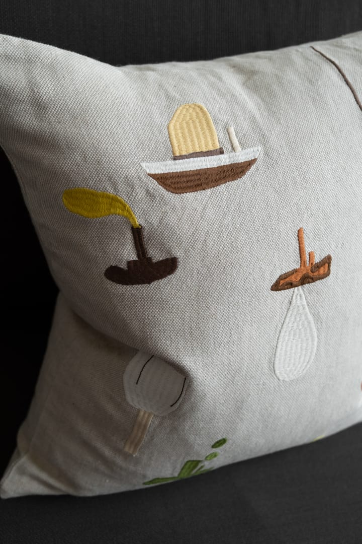 Sail With Me cushion cover 48x48 cm, grey Fine Little Day