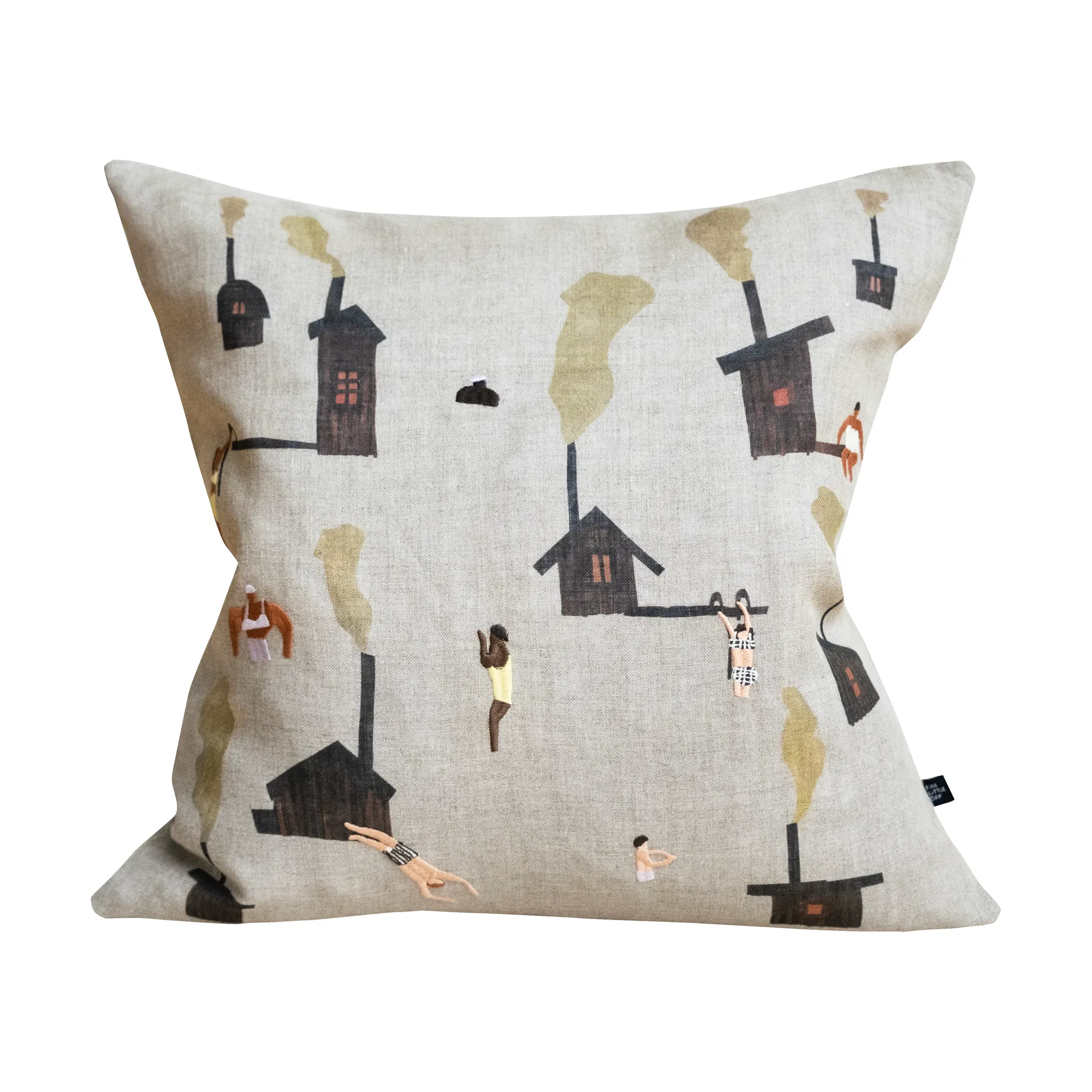 Sauna pillowcase 45x45 cm, Beige Fine Little Day