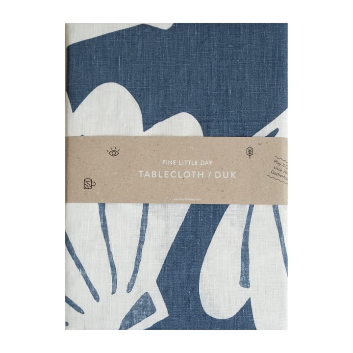 Shell tablecloth linen 149x250 cm, Blue Fine Little Day