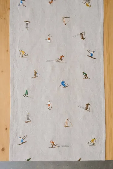 Skiers table runner - Natural, 45x150 cm - Fine Little Day