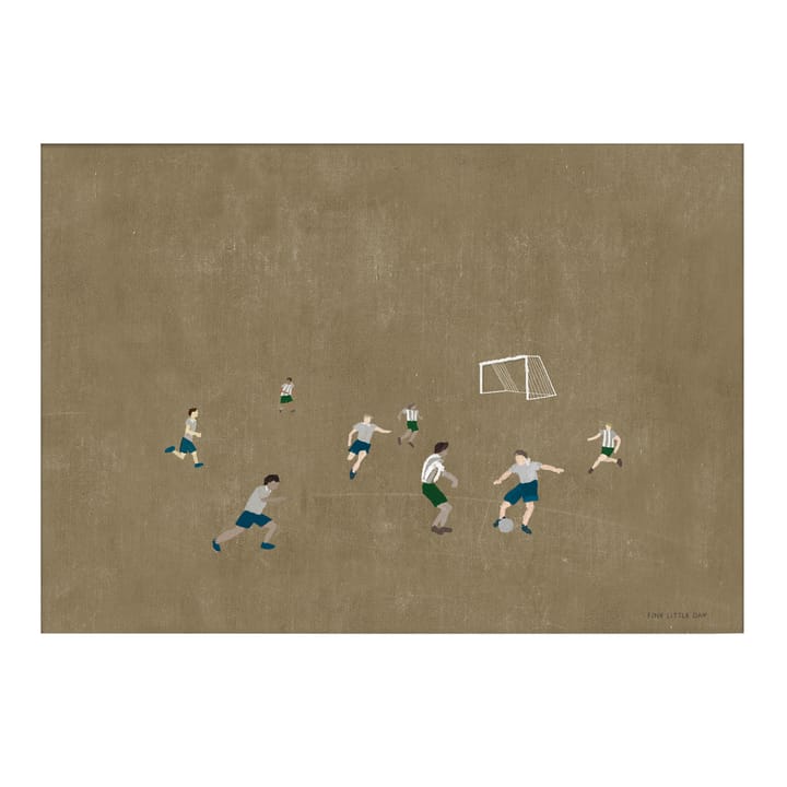 Soccer poster 50x70 cm, brown Fine Little Day