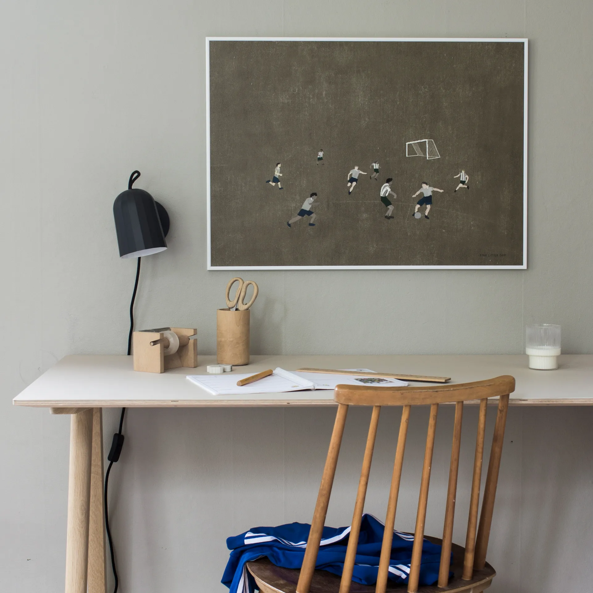 Soccer poster 50x70 cm, brown Fine Little Day