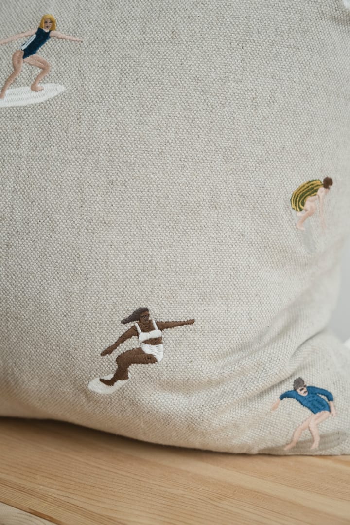 Surfers pillowcase 48x48 cm, Natural Fine Little Day