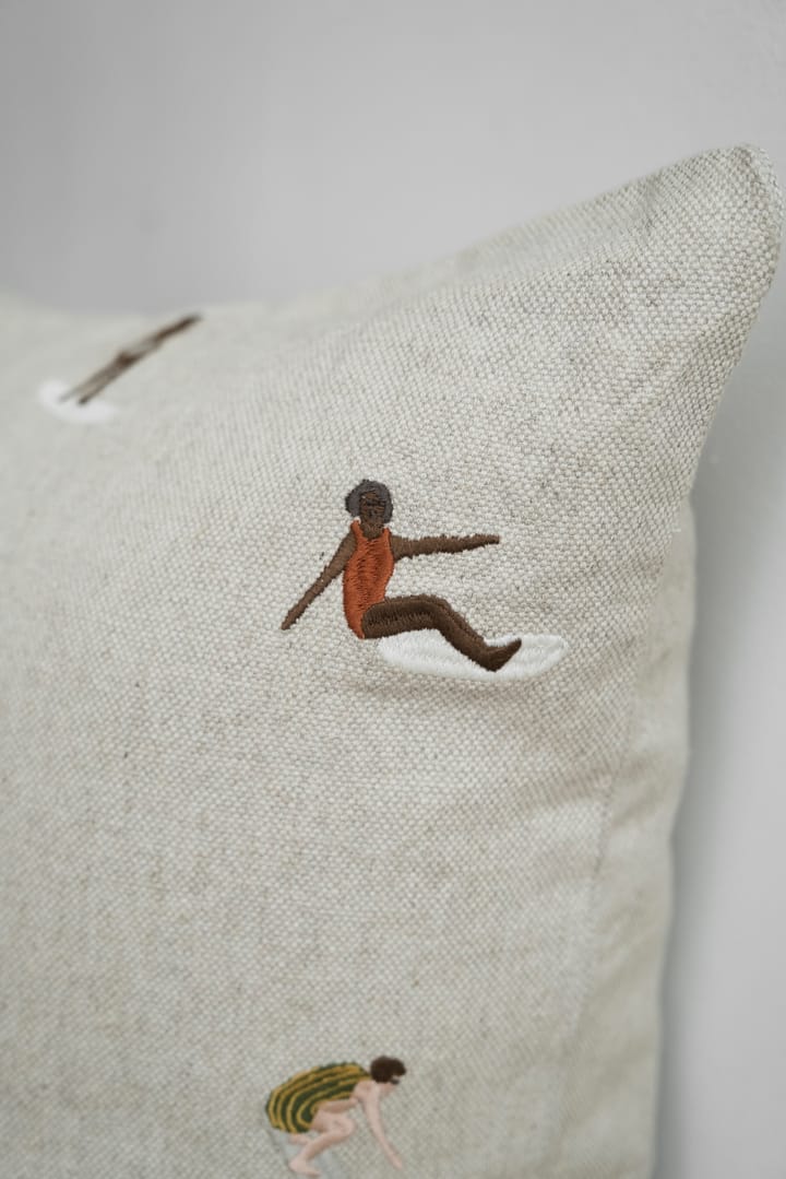 Surfers pillowcase 48x48 cm, Natural Fine Little Day