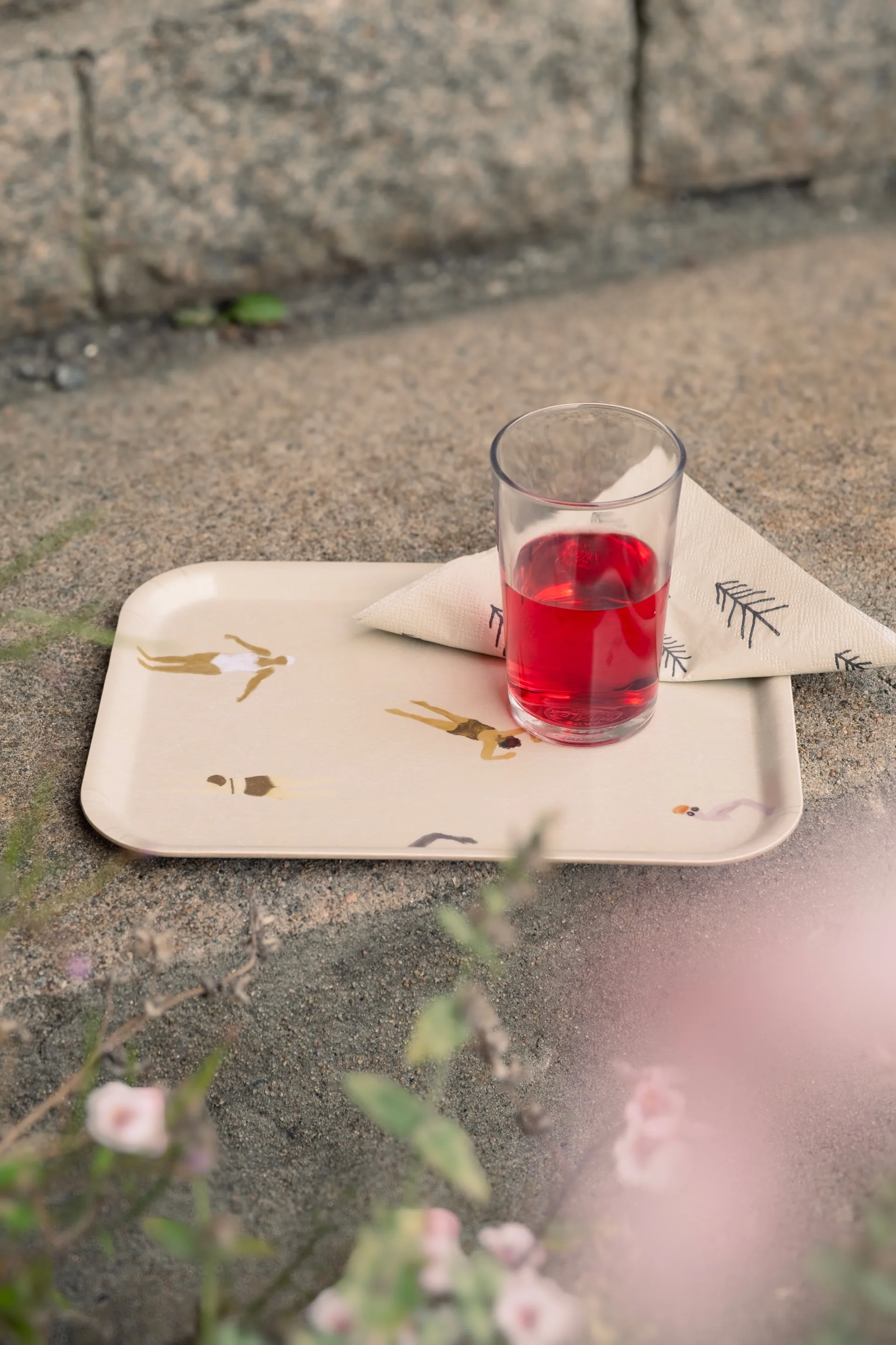 Swimmers tray 20x27 cm, Beige Fine Little Day