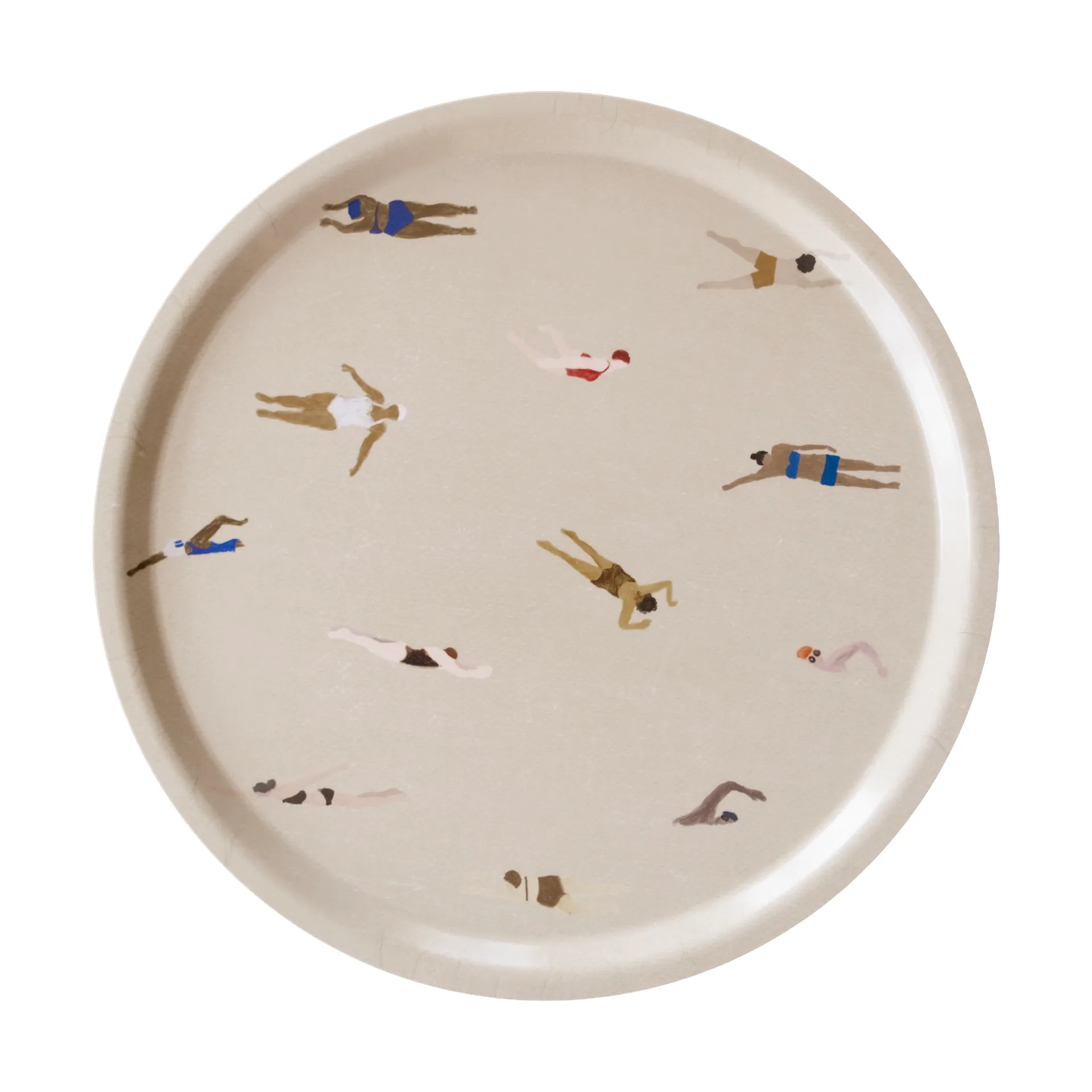 Swimmers tray Ø38 cm, Beige Fine Little Day