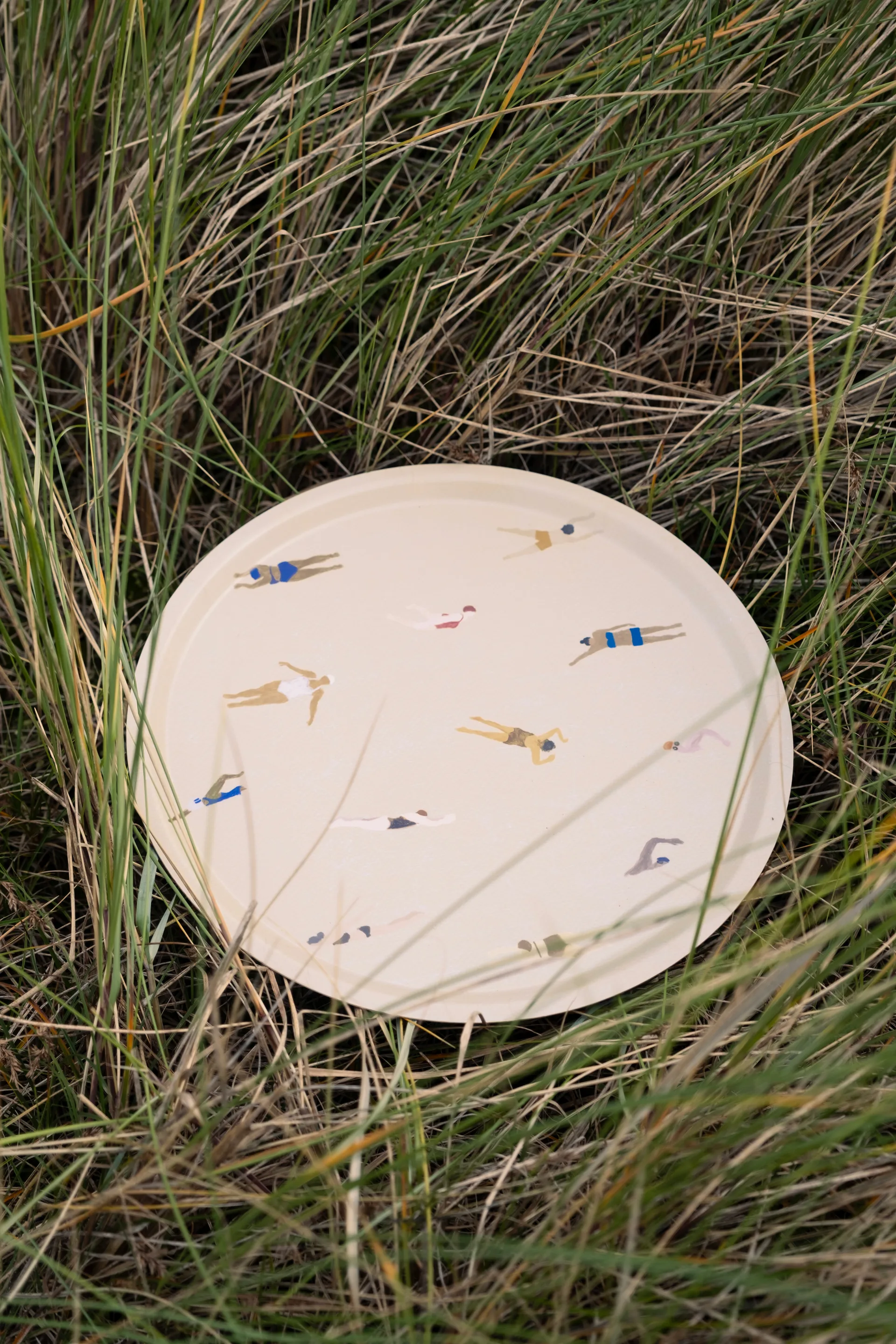 Swimmers tray Ø38 cm, Beige Fine Little Day