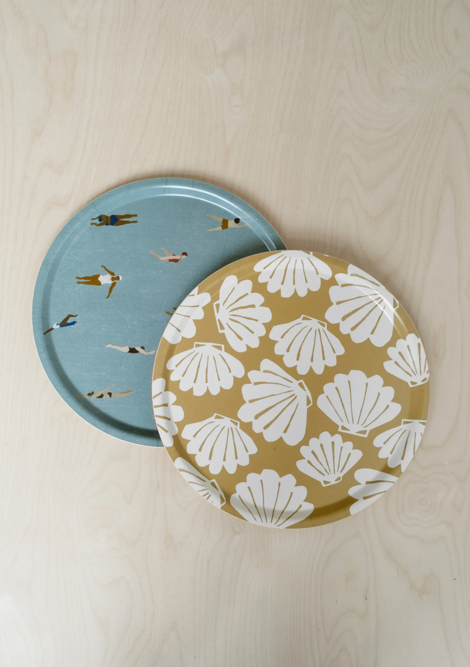 Swimmers tray Ø38 cm, Beige Fine Little Day