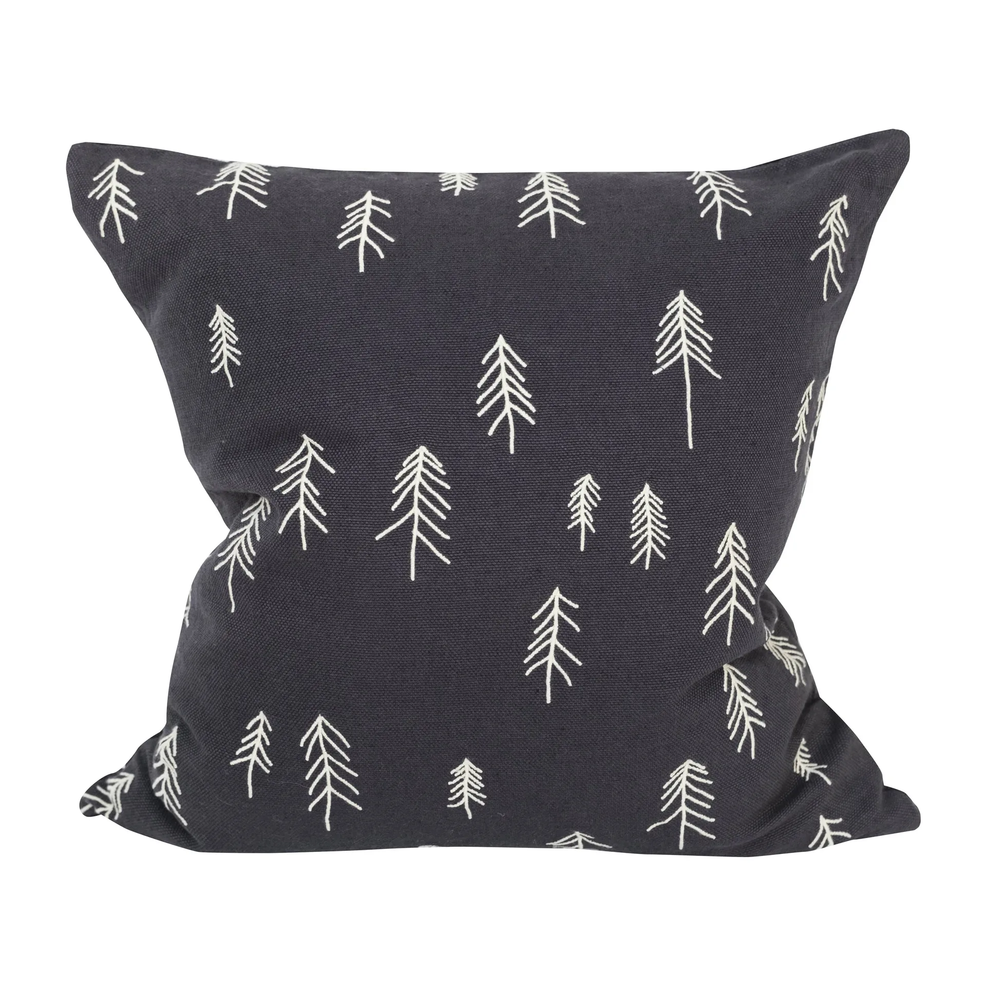 Tall pillowcase 48x48 cm, Anthracitee blue Fine Little Day