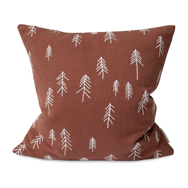 Tall pillowcase 48x48 cm, Terracotta-white Fine Little Day