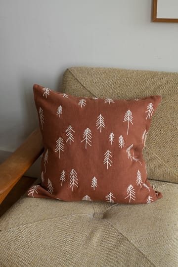 Tall pillowcase 48x48 cm - Terracotta-white - Fine Little Day