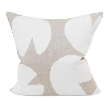 Water lilies cushion cover - beige-white, 48x48 cm - Fine Little Day