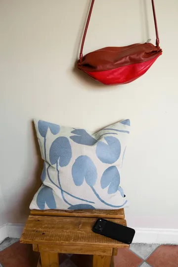 Water lilies cushion cover - Natural-blue, 48x48 cm - Fine Little Day