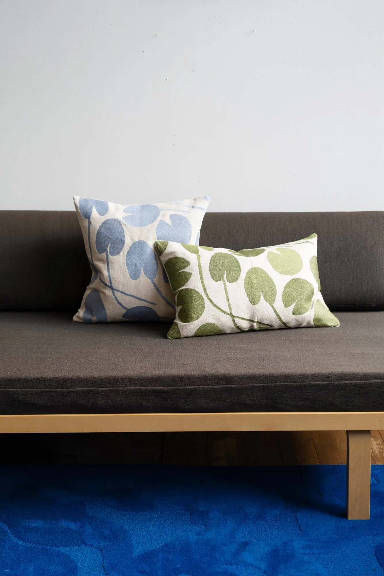 Water lilies cushion cover, Natural-green, 38x58 cm Fine Little Day