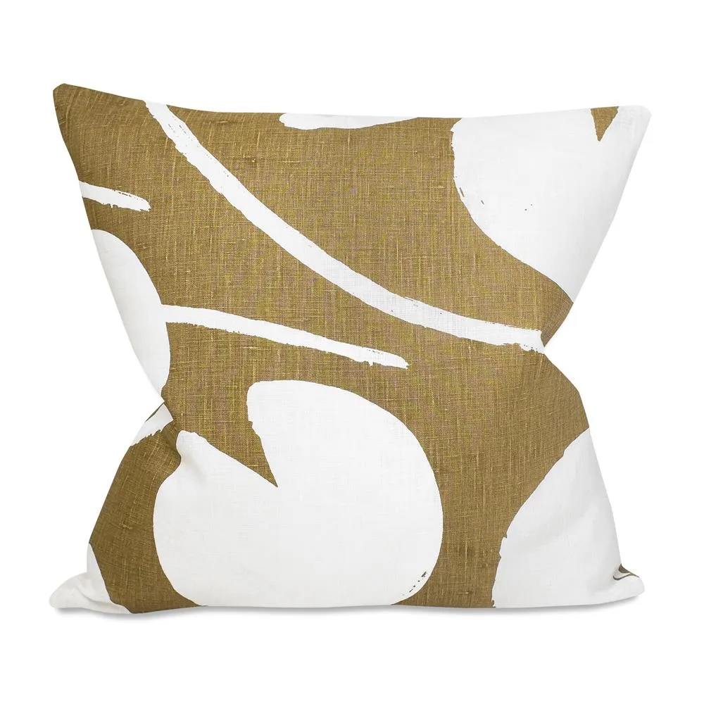 Water lilies cushion cover, yellow-white, 48x48 cm Fine Little Day