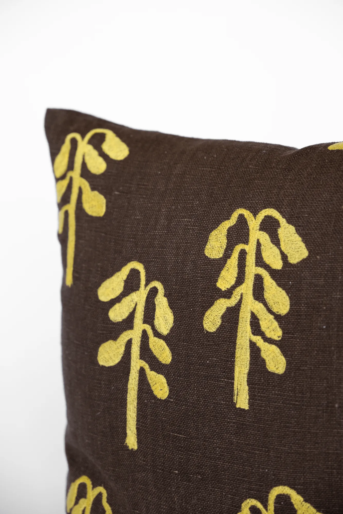 Weeping birch cushion cover, Brown-yellow, 48x48 cm Fine Little Day