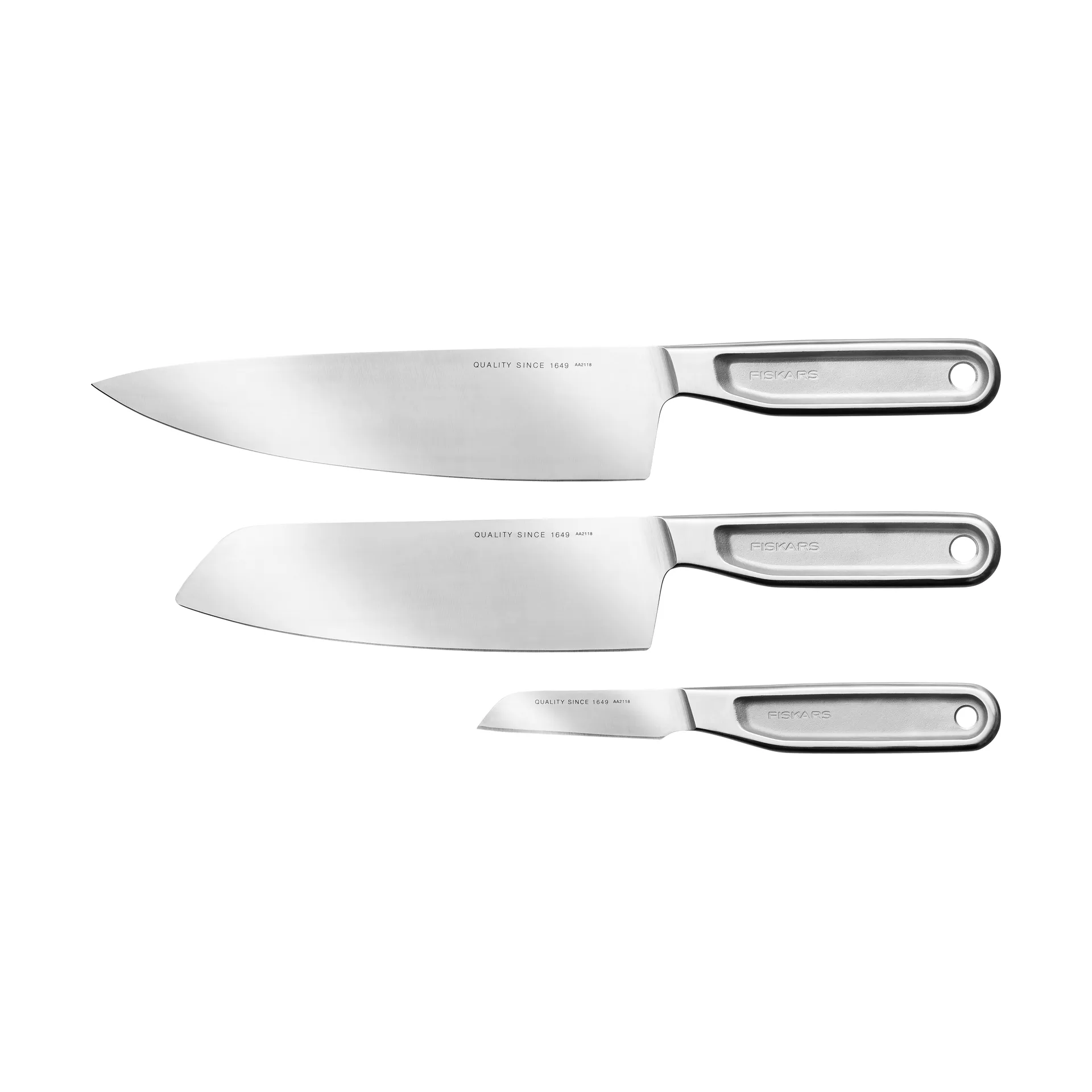All Steel knife set, 3 pieces Fiskars