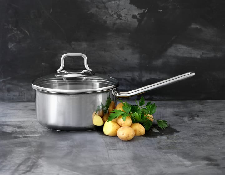 Fiskars pot & saucepan set with glass lid 3 pieces, Stainless steel Fiskars