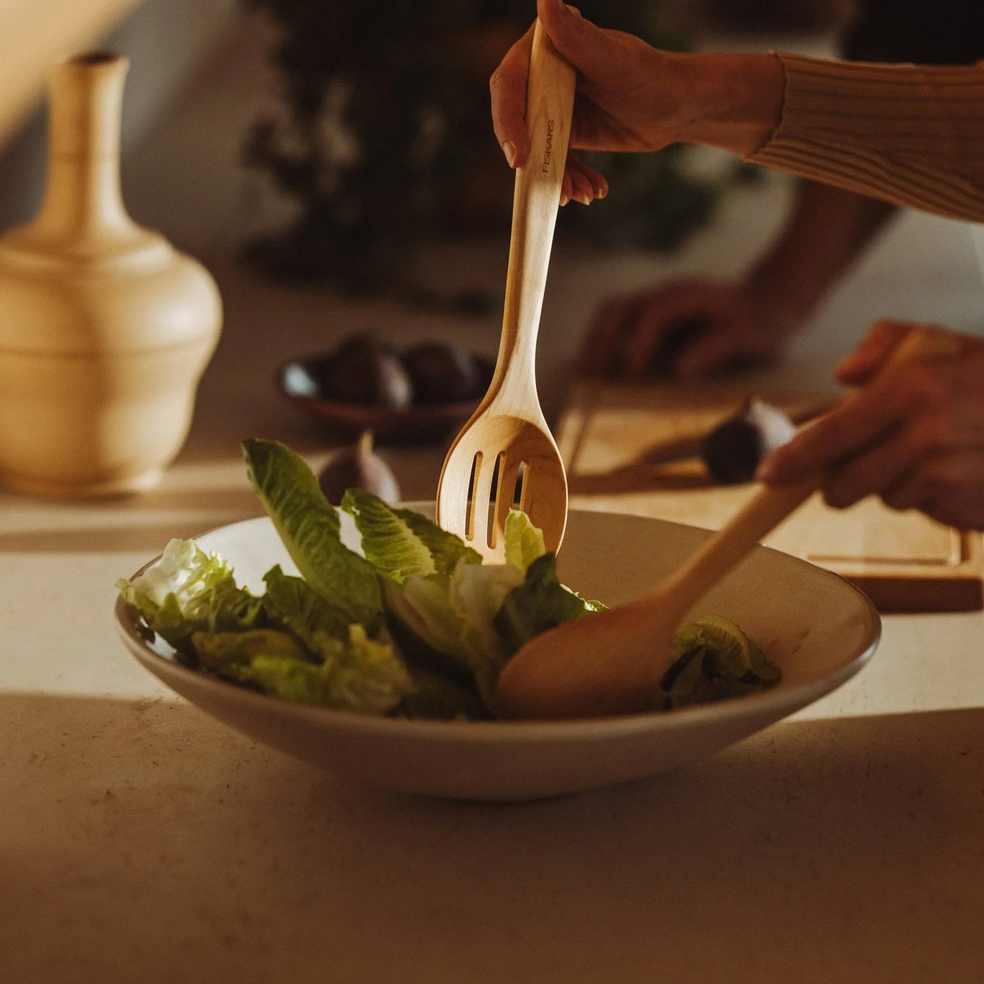 Folken spoon, With grooves Fiskars