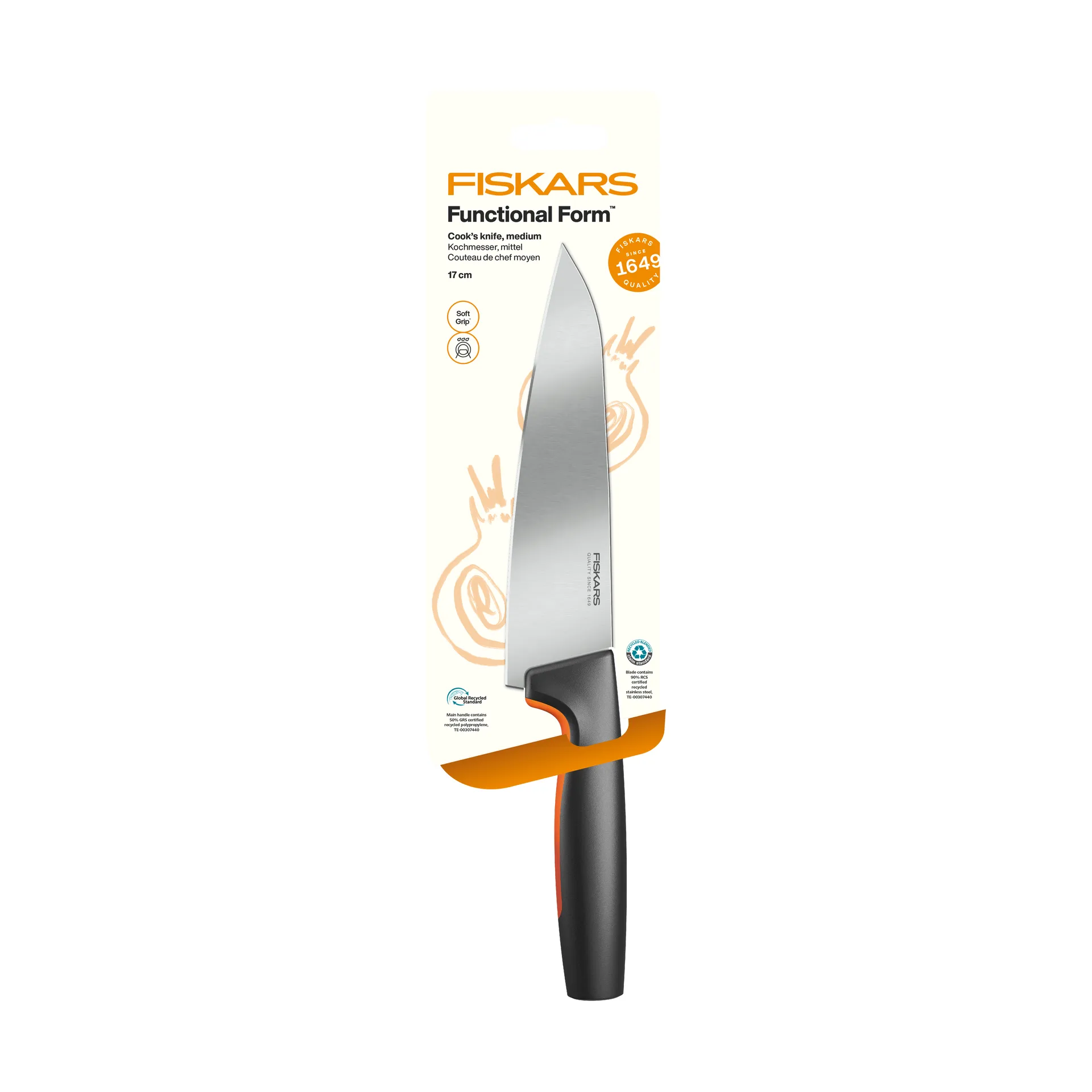 Functional Form chef’s knife, Medium, stainless steel Fiskars