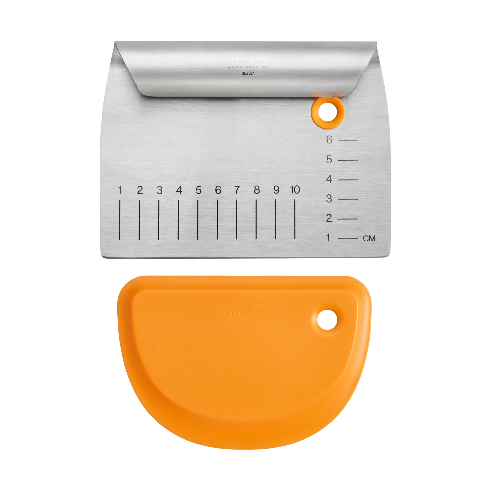 Functional Form dough scraper, Metal-silicone, 2 pieces Fiskars