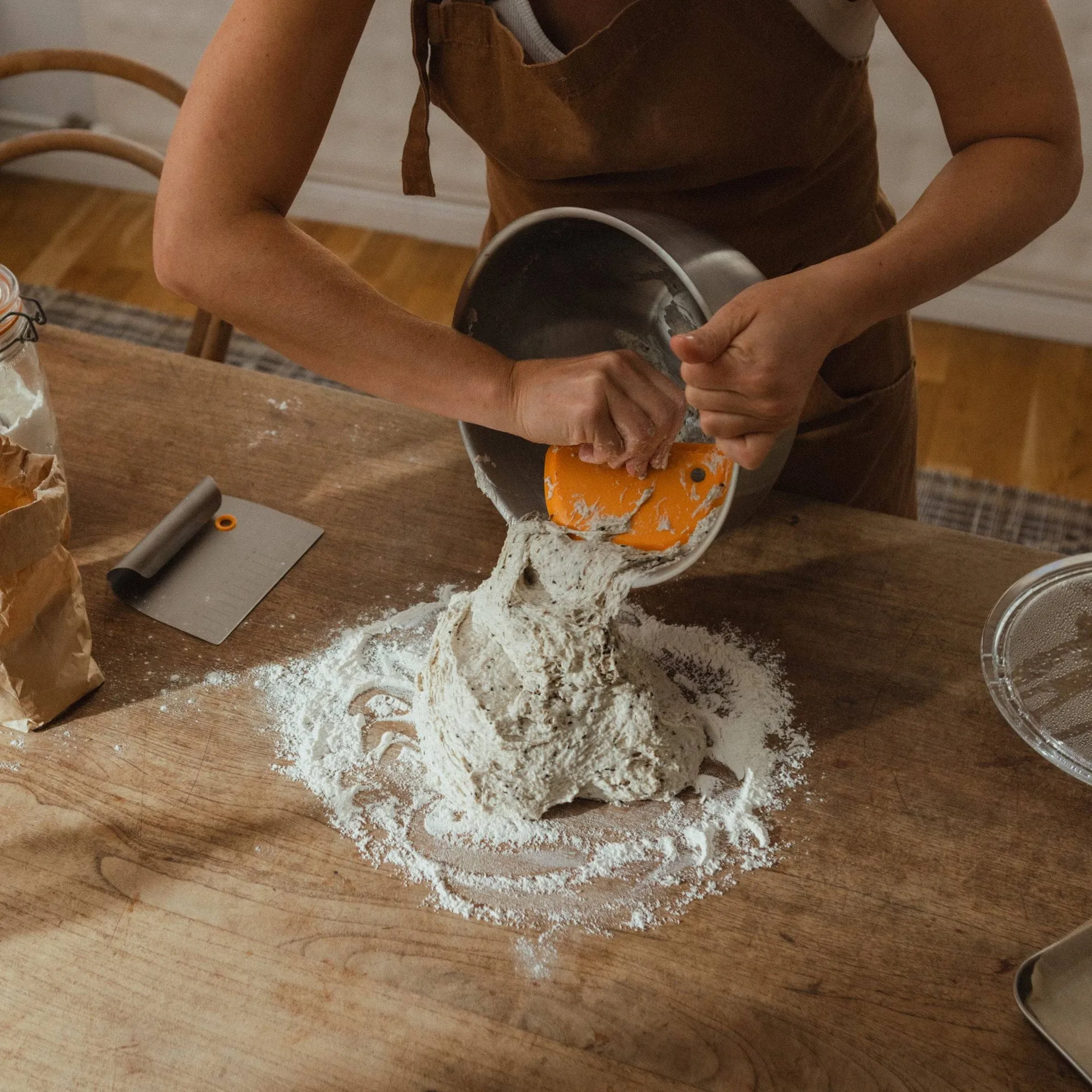 Functional Form dough scraper, Metal-silicone, 2 pieces Fiskars