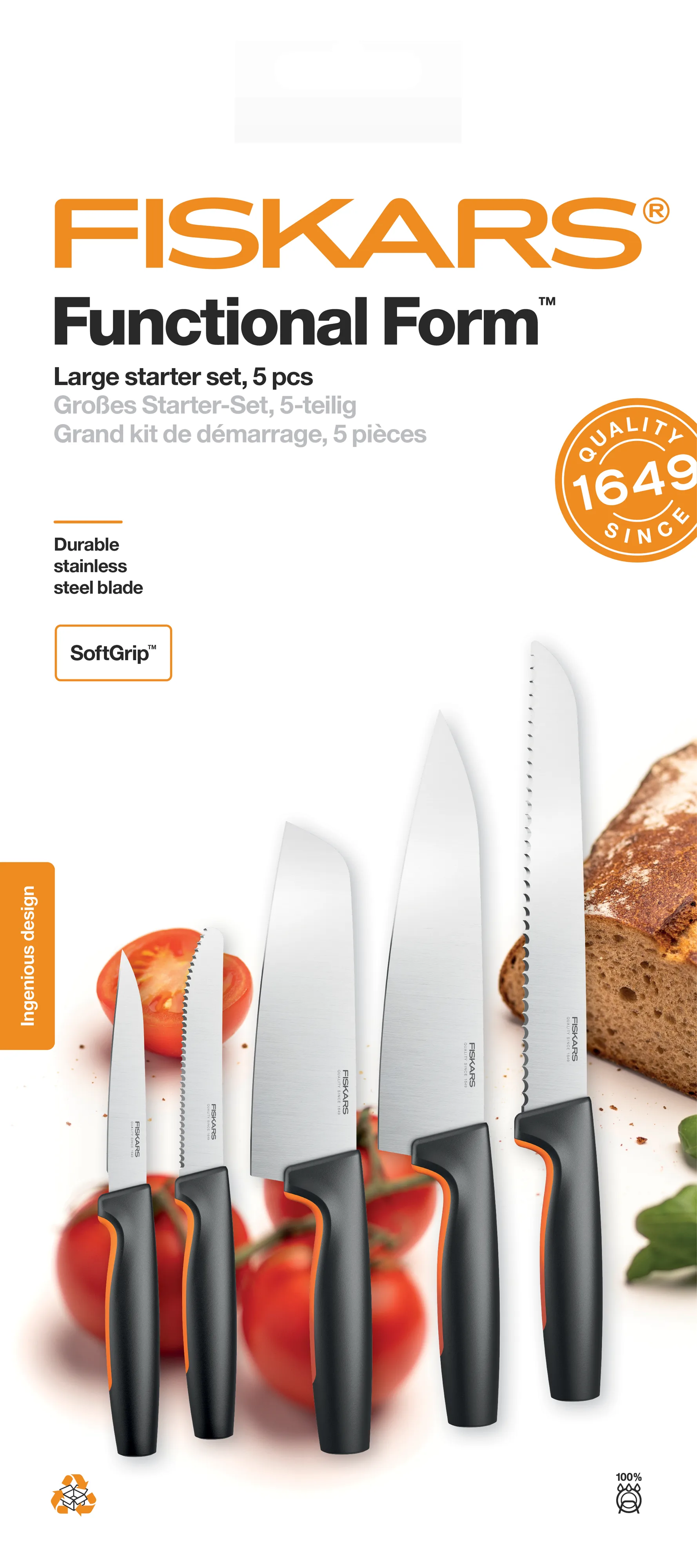 Functional Form knife set large, 5 pieces Fiskars