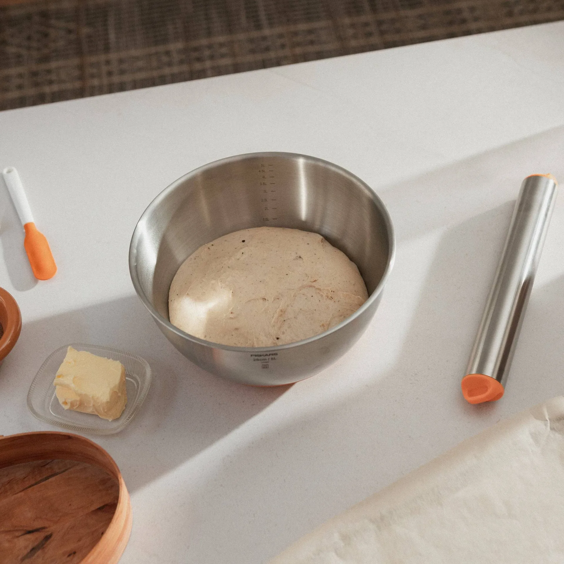 Functional Form mixing bowl, Stainless steel, 5 l Fiskars