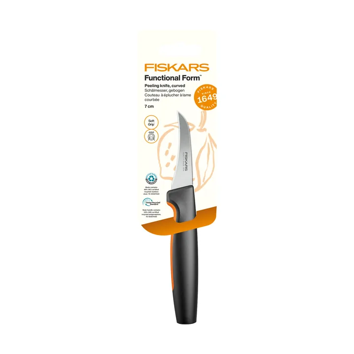 Functional Form paring knife - Stainless steel, curved blade - Fiskars