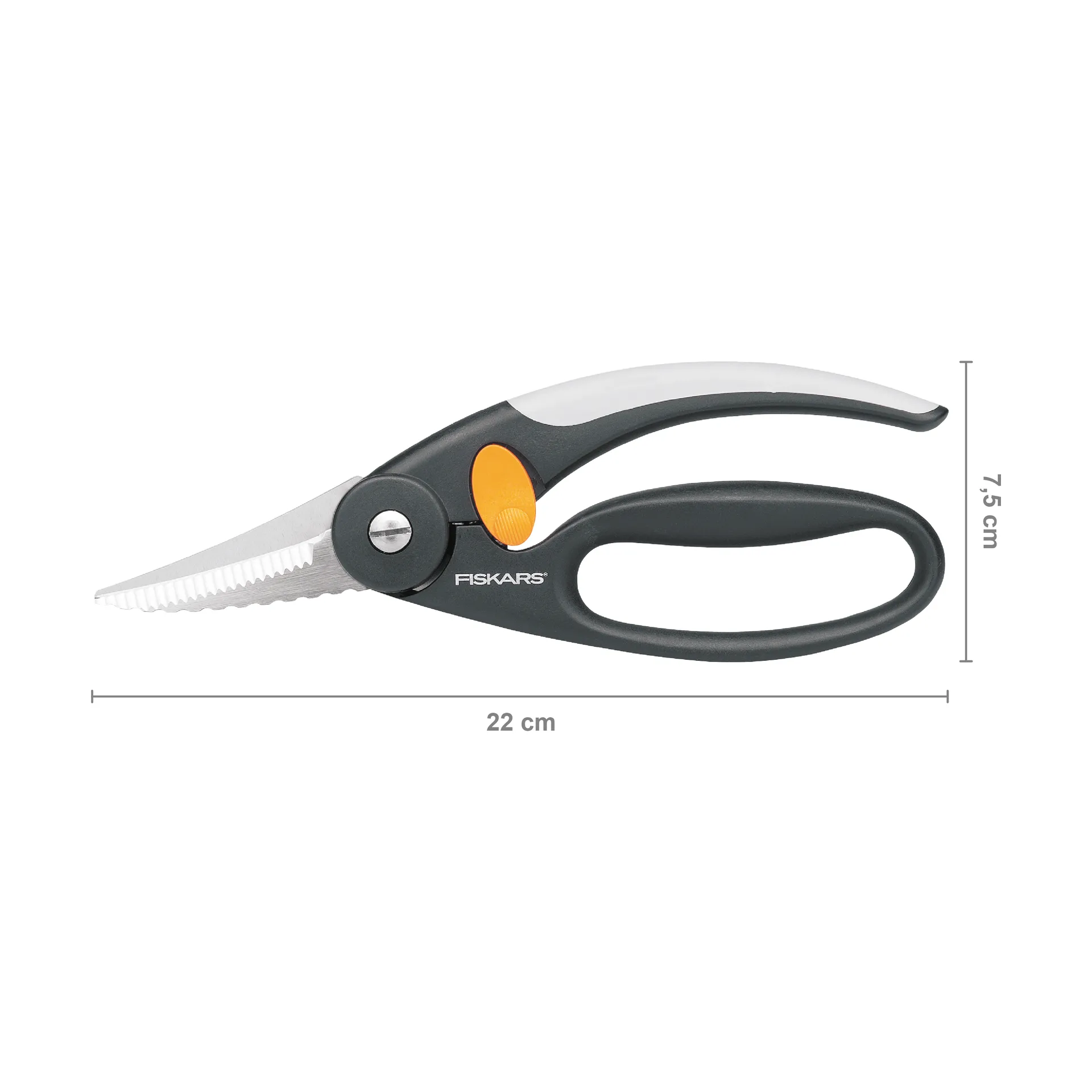 Functional Form renew fish scissors, 22 cm Fiskars